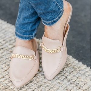 Pink Lily Mules